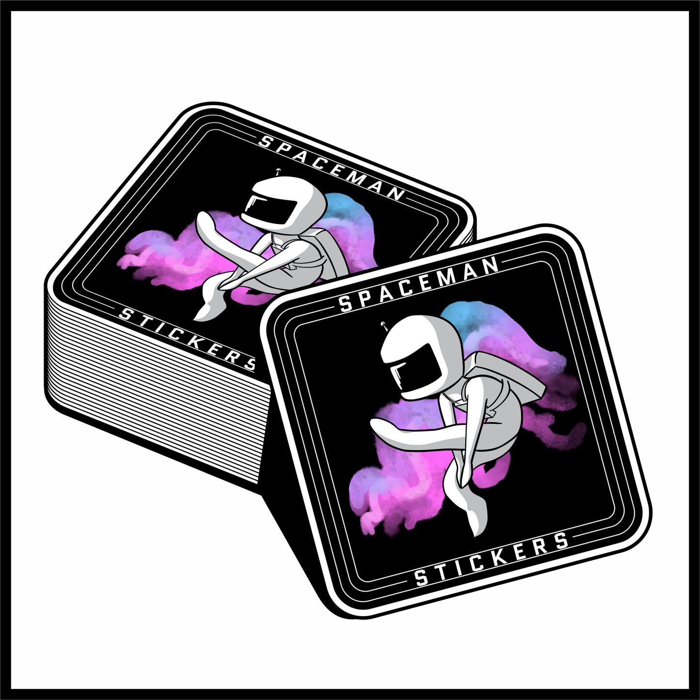 Custom Round Corner Square Stickers