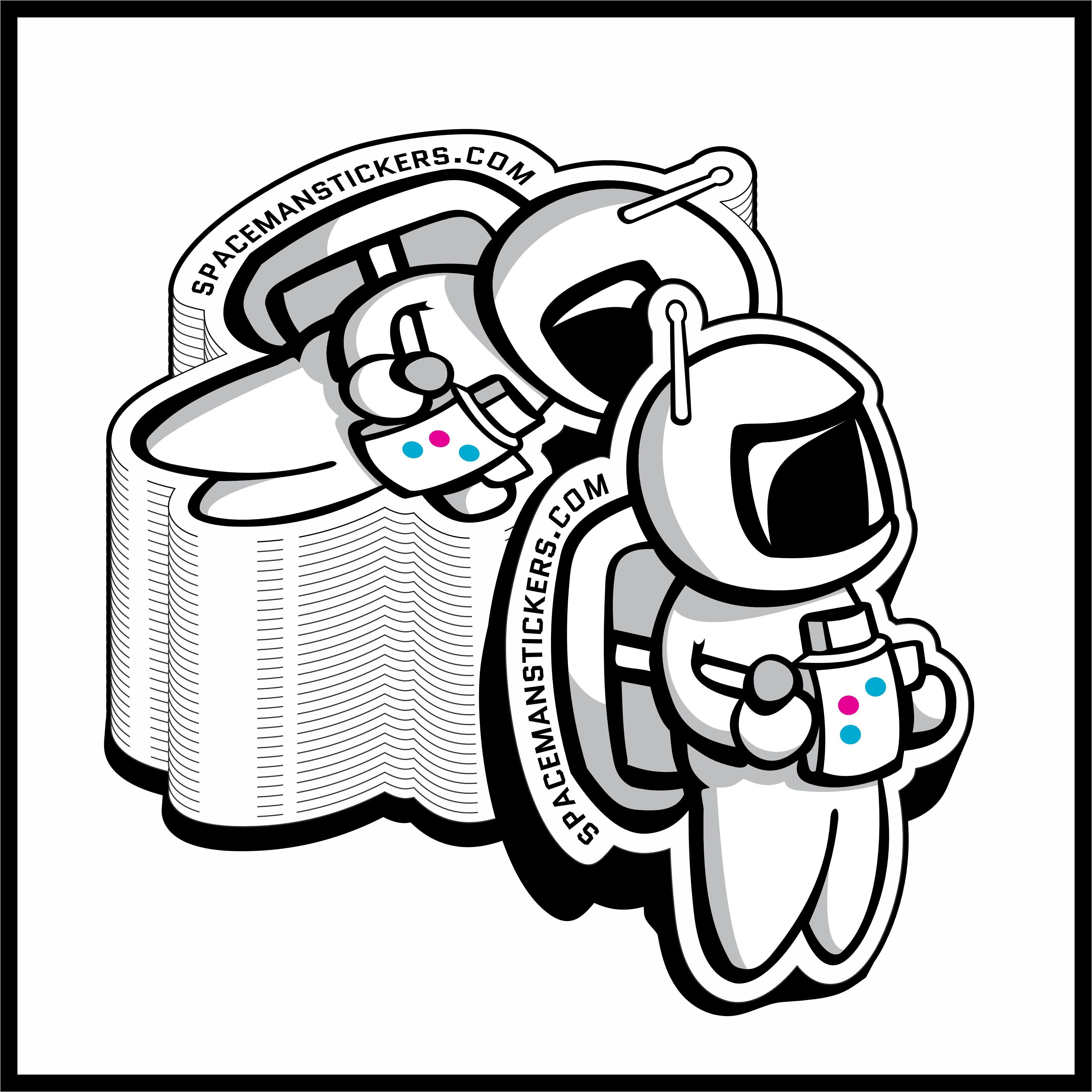 Spaceman Stickers