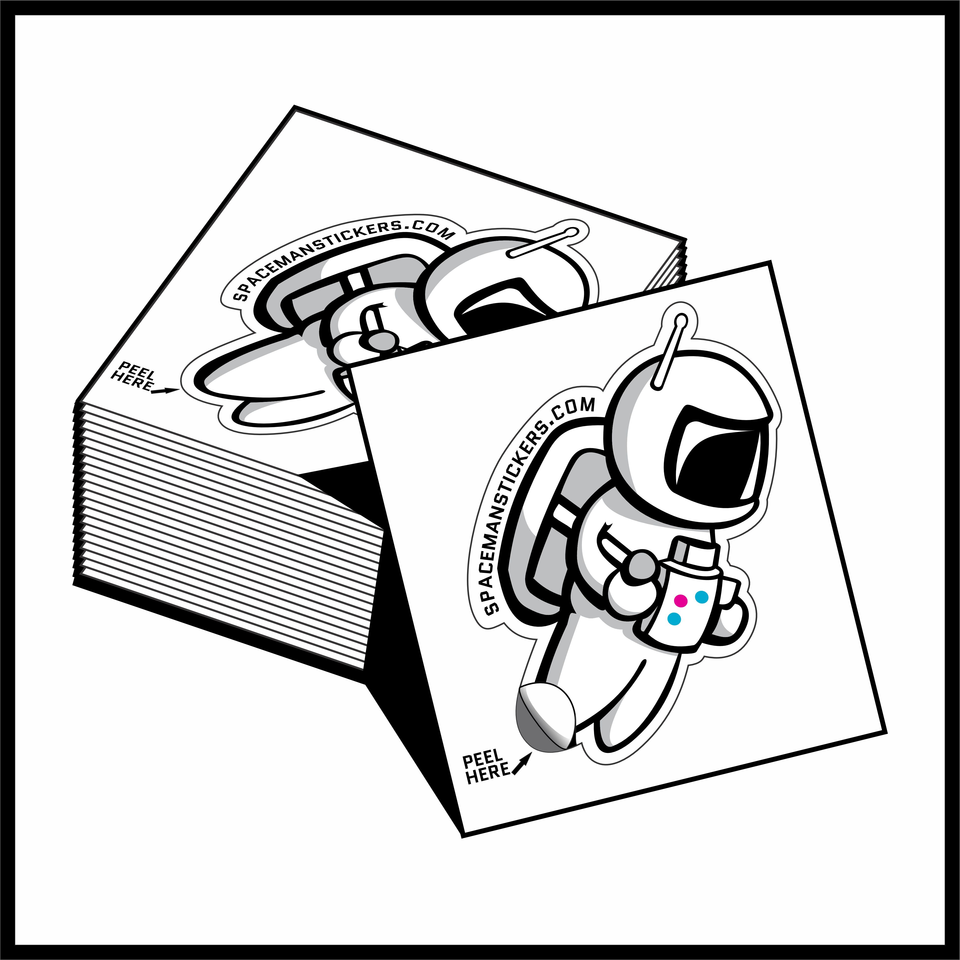 Spaceman Stickers